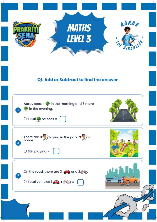 Add or Subtract to Find the Answer preview