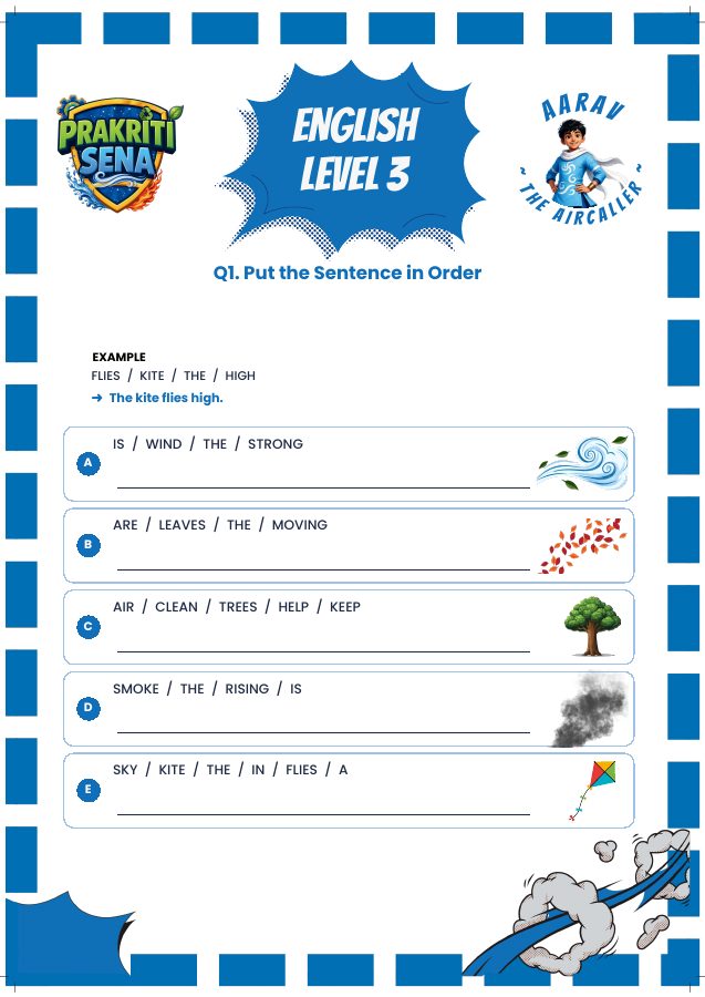 Put the Sentence in Order preview
