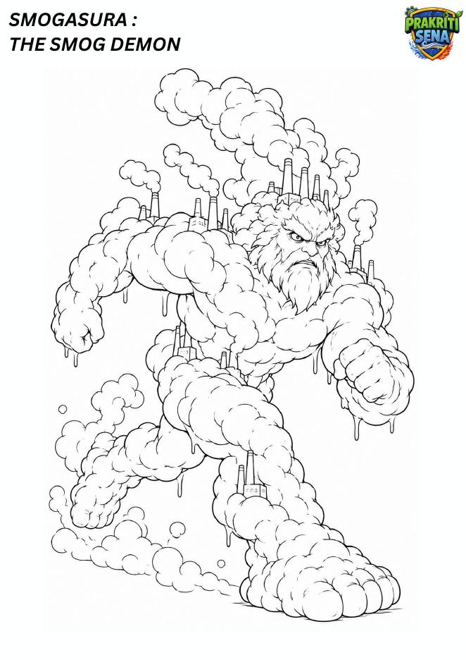 Smogasura the Smog Demon — Colouring Page 2 preview