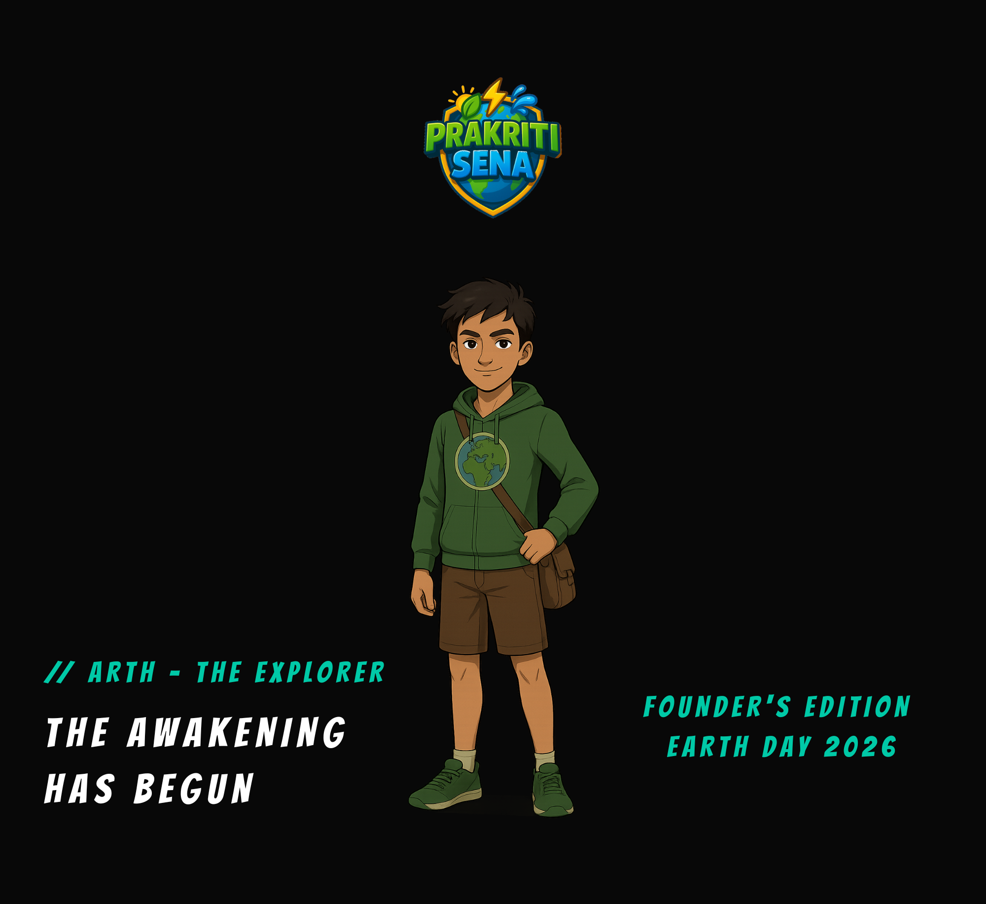 Prakriti Sena mission dossier pack with worksheets and flash cards
